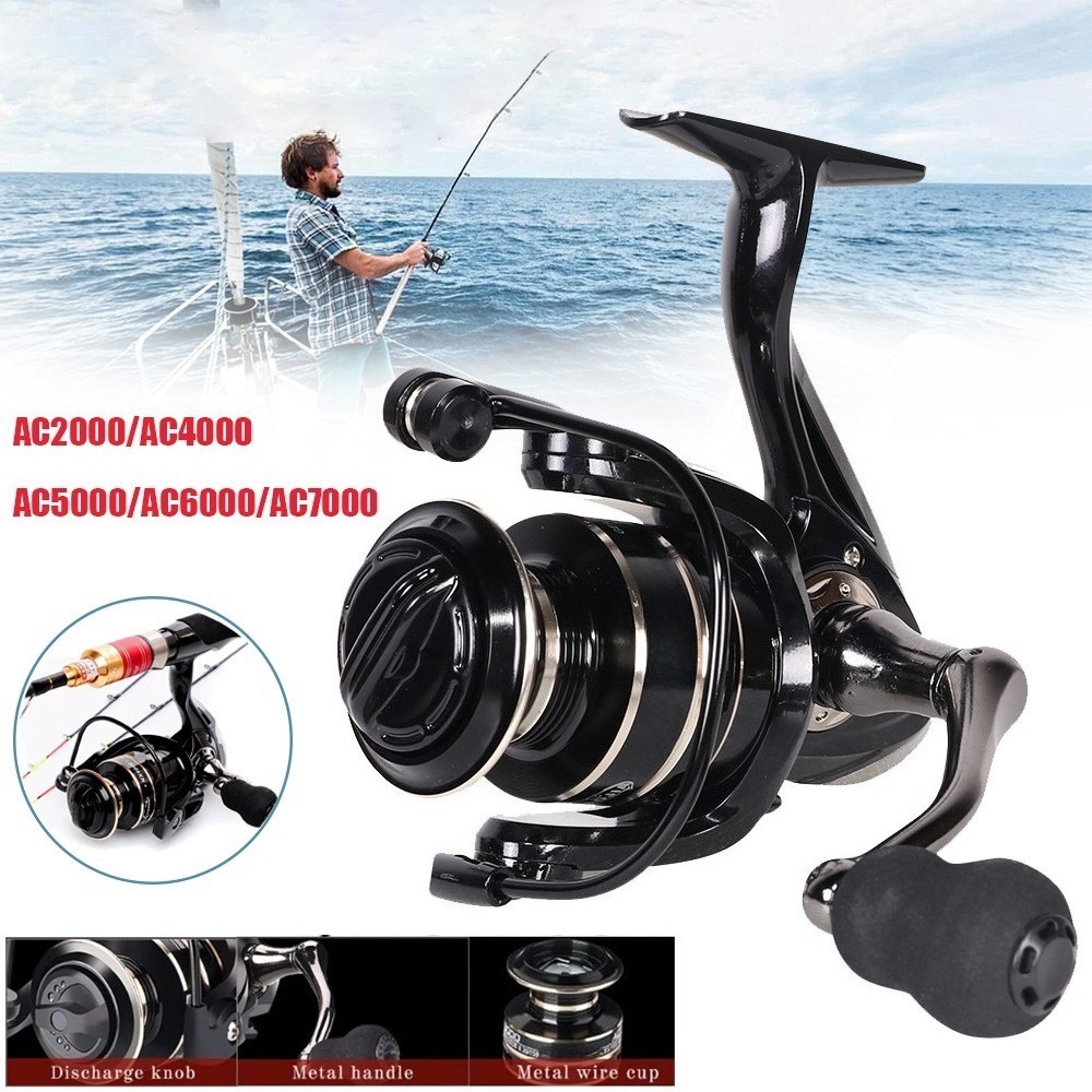 12BB Metal Spinning Fishing Reel 5.2:1 Freshwater Saltwater Left Right Hand Reel