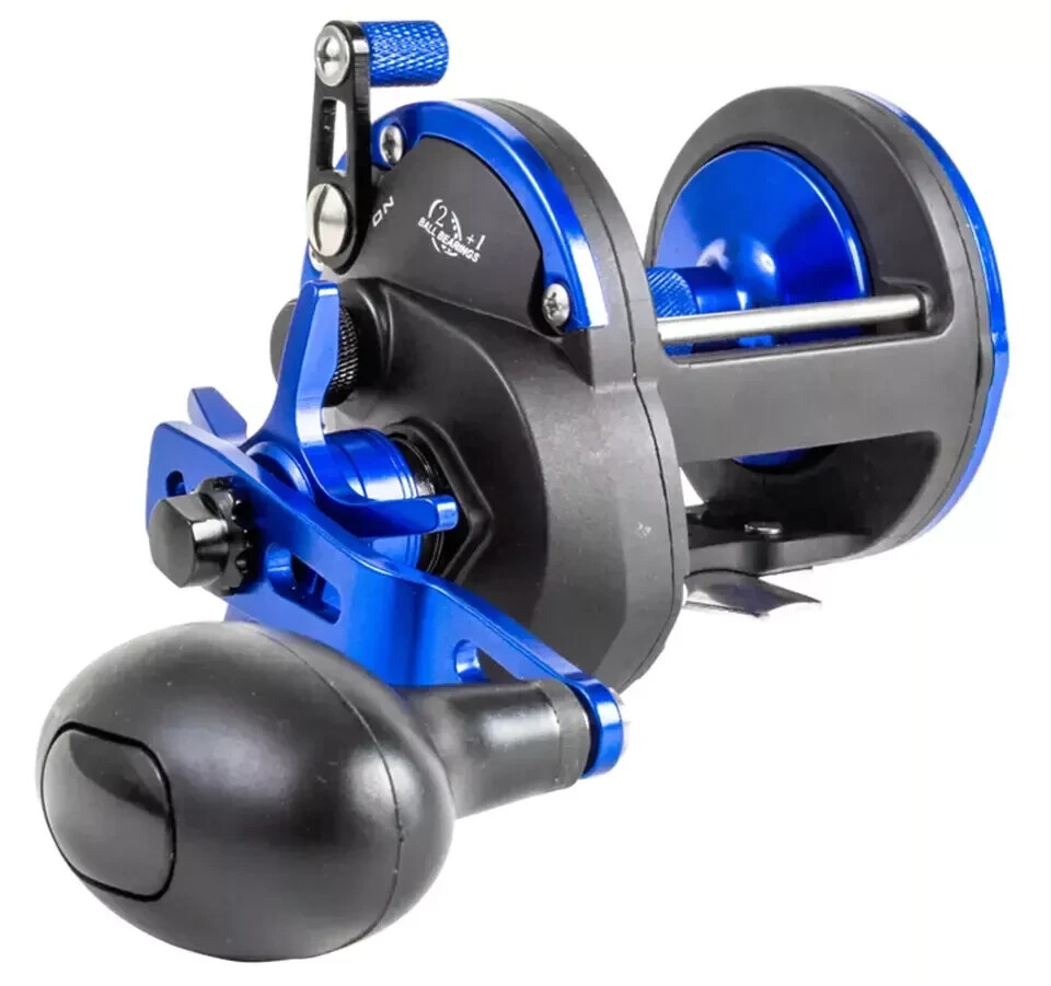 FLADEN WARBIRD MULTIPLIER REEL BLUE 3100 High Speed Boat Beach Jigging Trolling