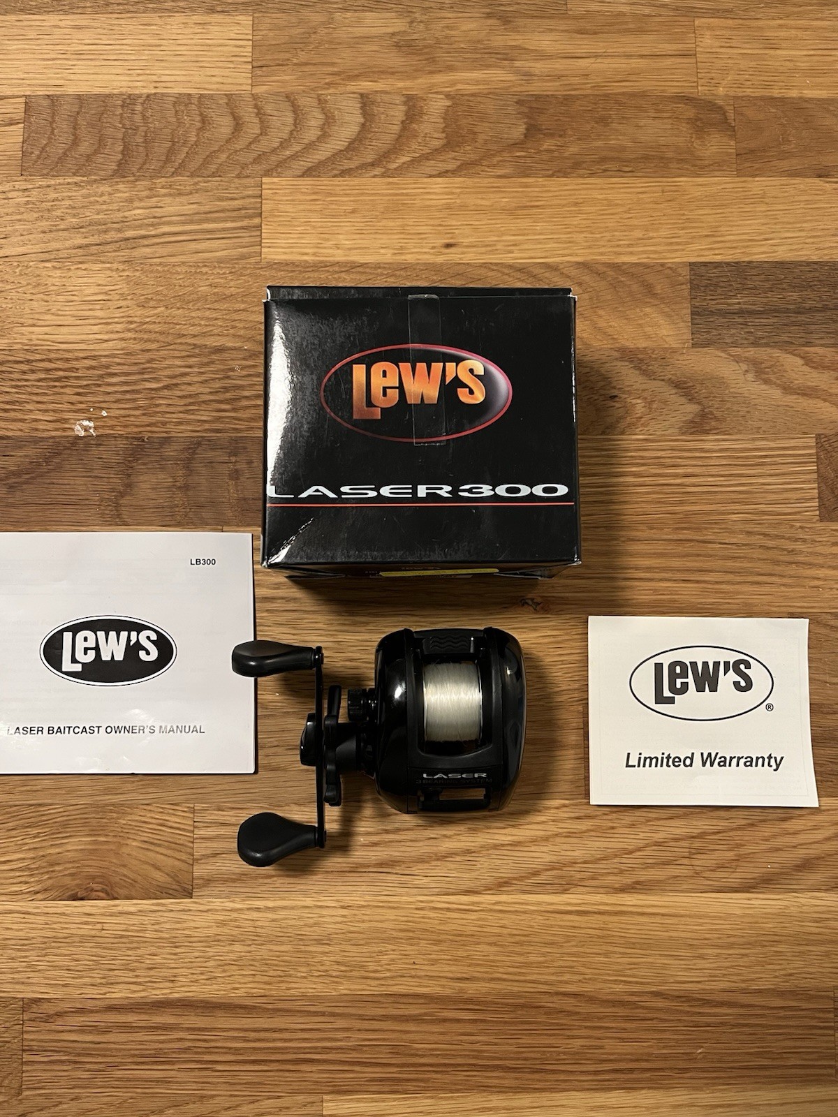 LEW’S LB300 LASER 3 BEARING SYSTEM FISHING REEL LB300-M5 5.1:1 FREE SHIPPING