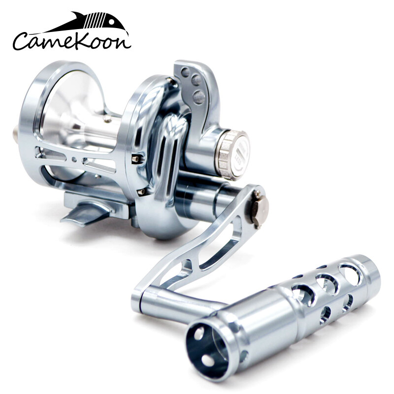 CAMEKOON Trolling Reel 66LB Lever Drag Conventional Baitcasting Offshore Fishing