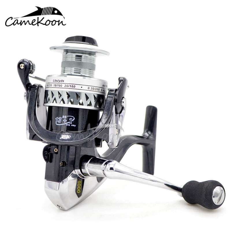 CAMEKOON Spinning Reel 5.5:1 Gear Ratio Braid Ready Spool Surf Carp Bass Fishing