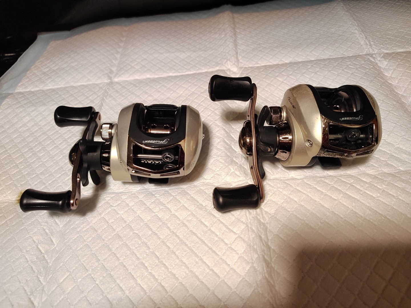 (2) PFLUGER ( TRION ) BAITCASTING REELS # TRI62LP/ SEE PHOTOS