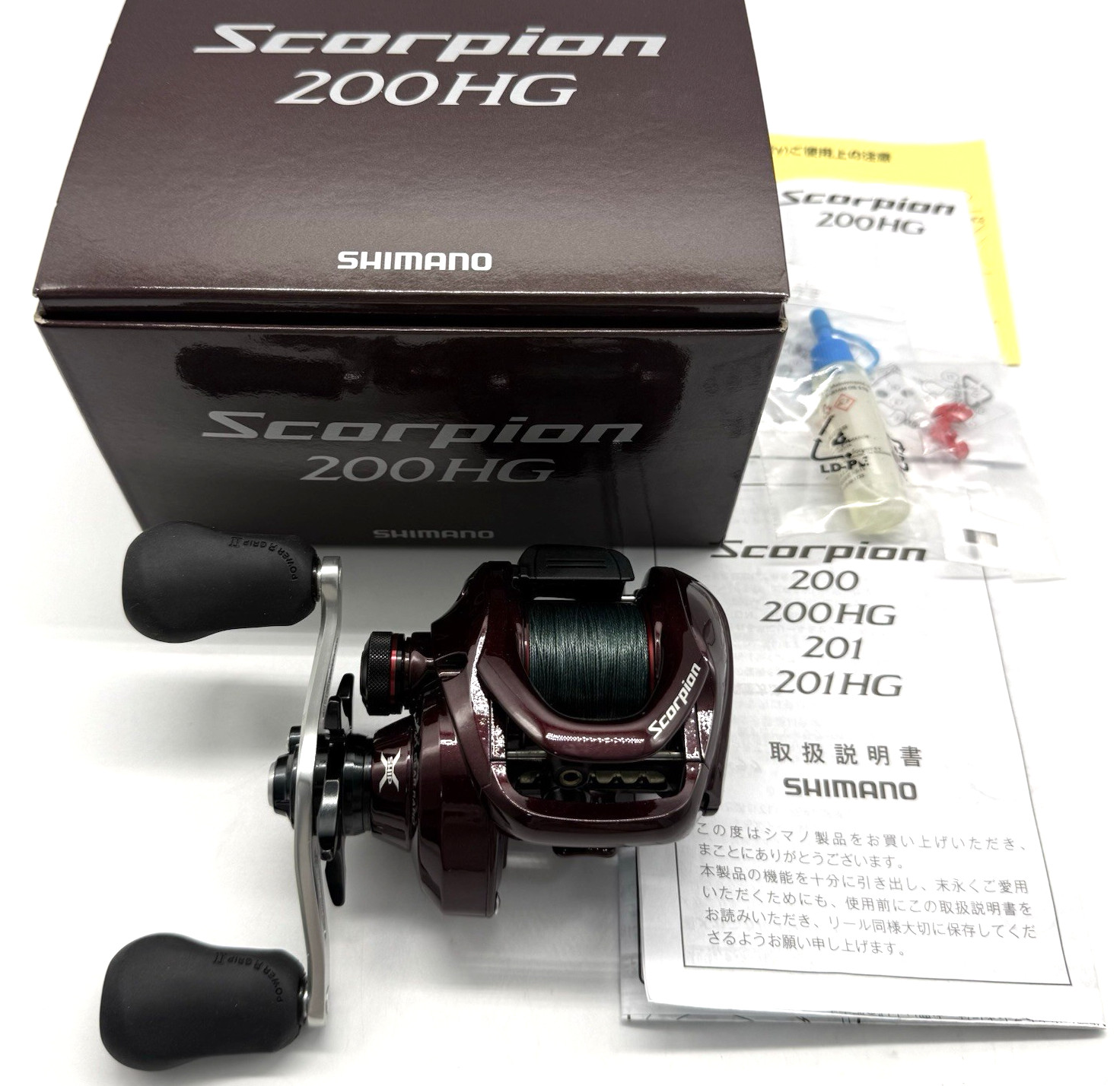 SHIMANO 14 Scorpion 200HG Right Handed Bait Casting Reel with Box JAPAN „MINT+“