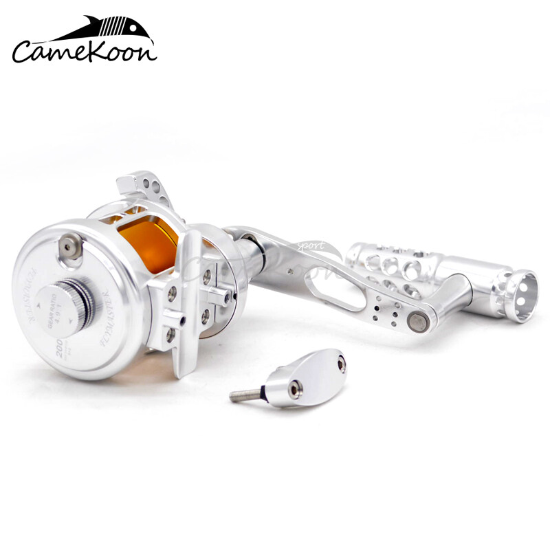CAMEKOON Lever Drag Saltwater Fishing All Metal Powerful Big Game Offshore Reels