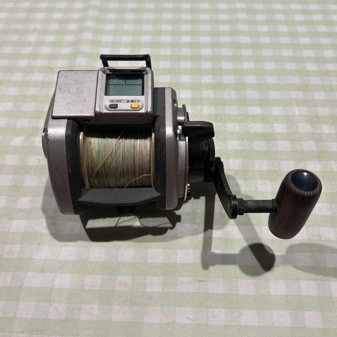 Shimano SLS Digitana GT5000 Electric Fishing Reel Wood Handle Rare Genuine