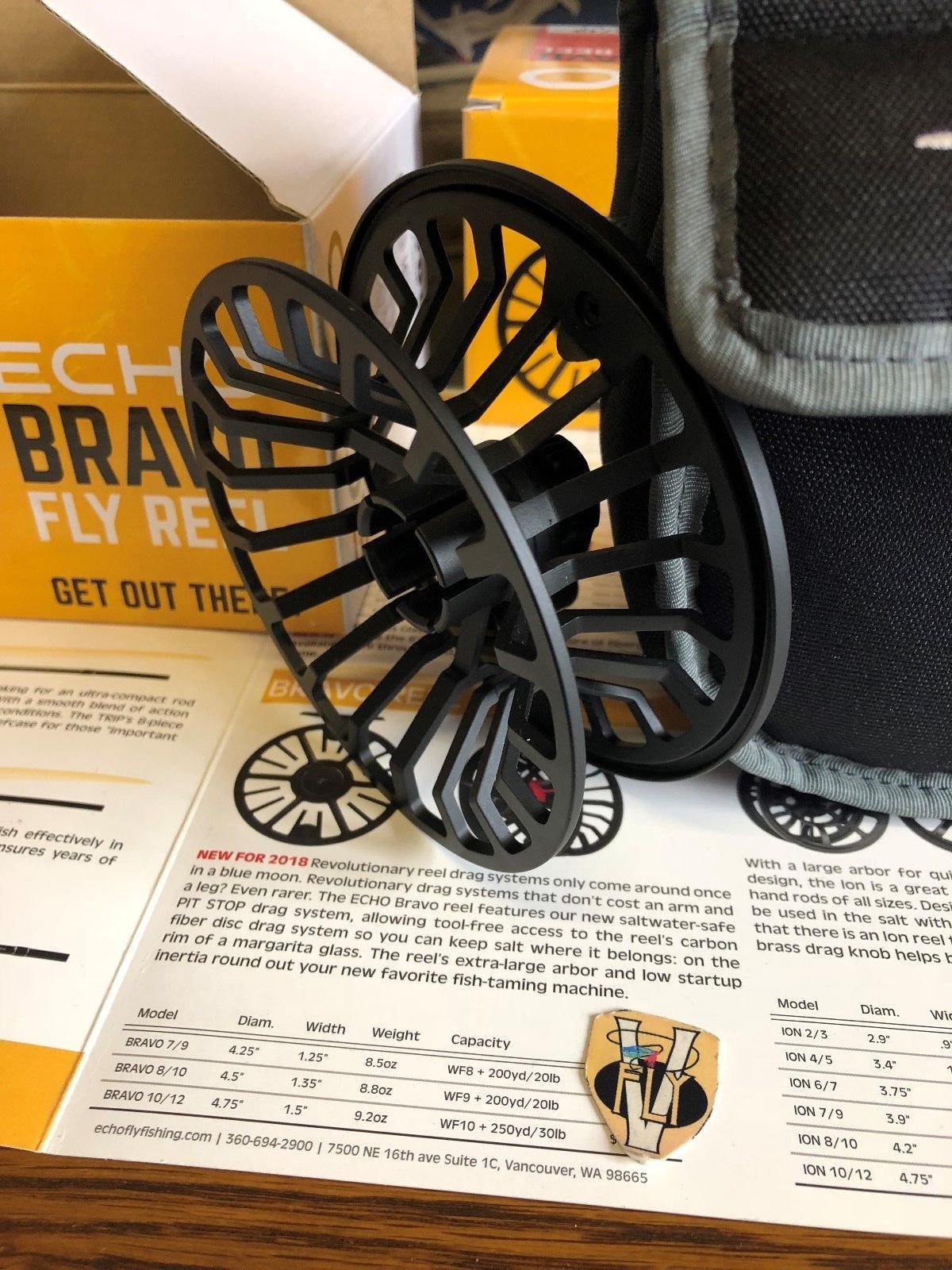 Echo BRAVO Large Arbor Sealed Drag Trout, Salmon Saltwater Fly Reels & Spools