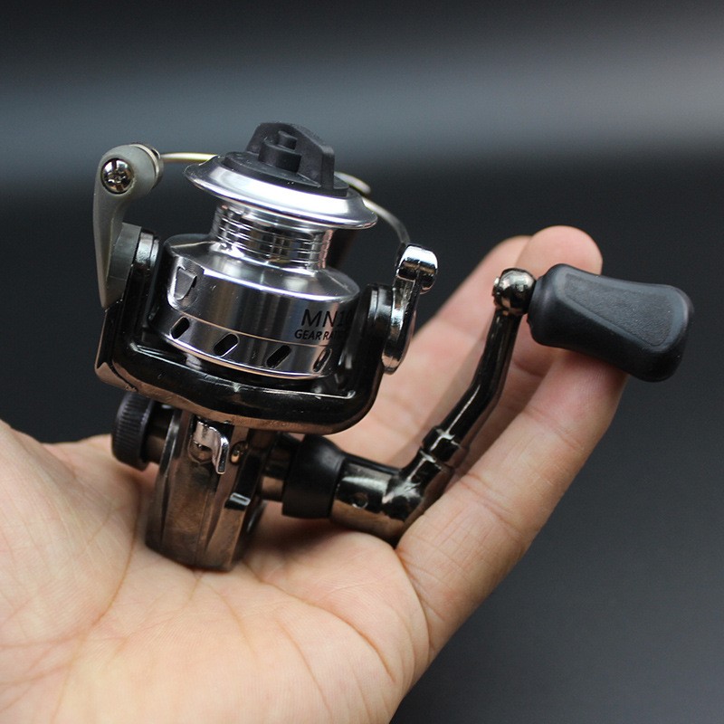 Small Metal Spinning Reel 4.3:1, Portable Fishing Tackle Featuring Coil Pocket