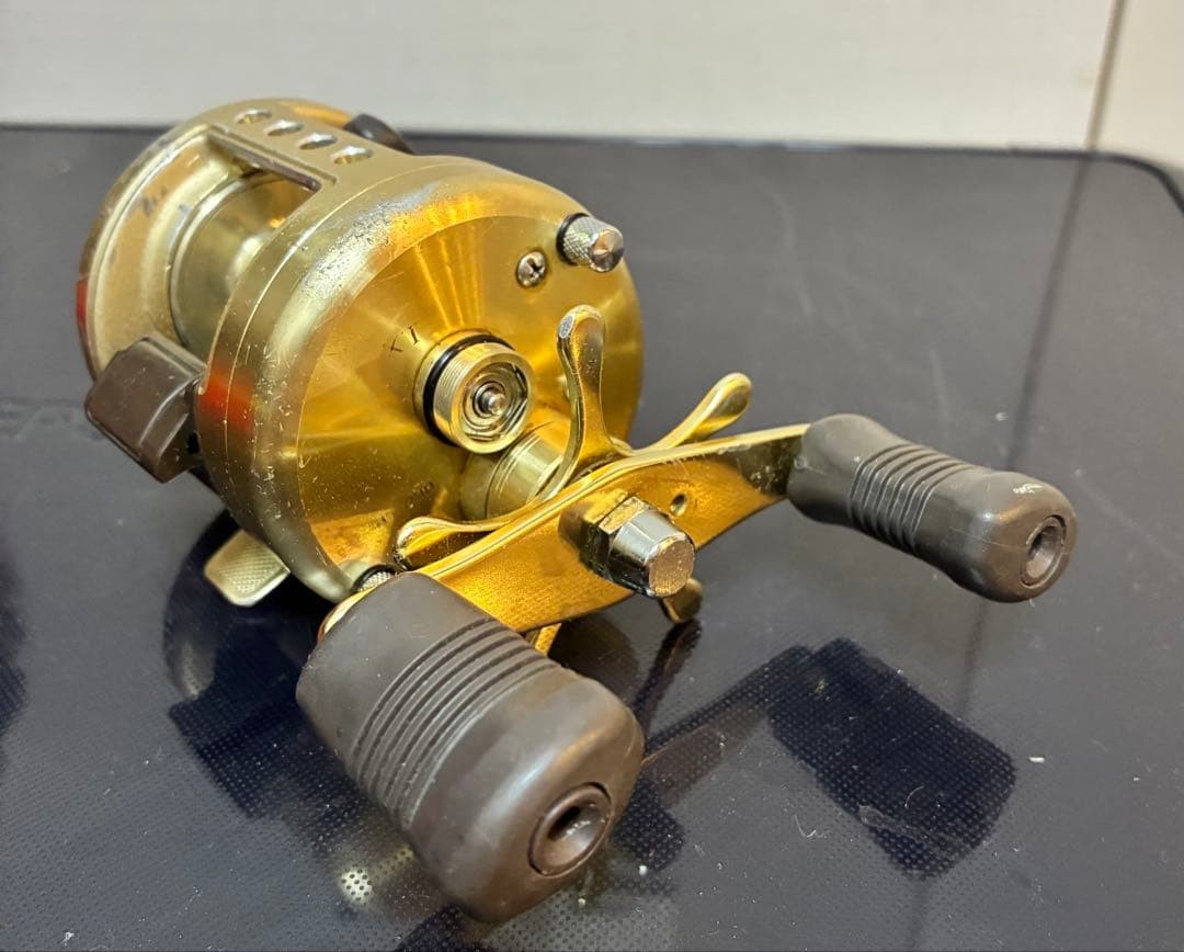 [Used] SHIMANO CALCUTTA 100XT Baitcasting Reel Round Type Missing Cap From JAPAN