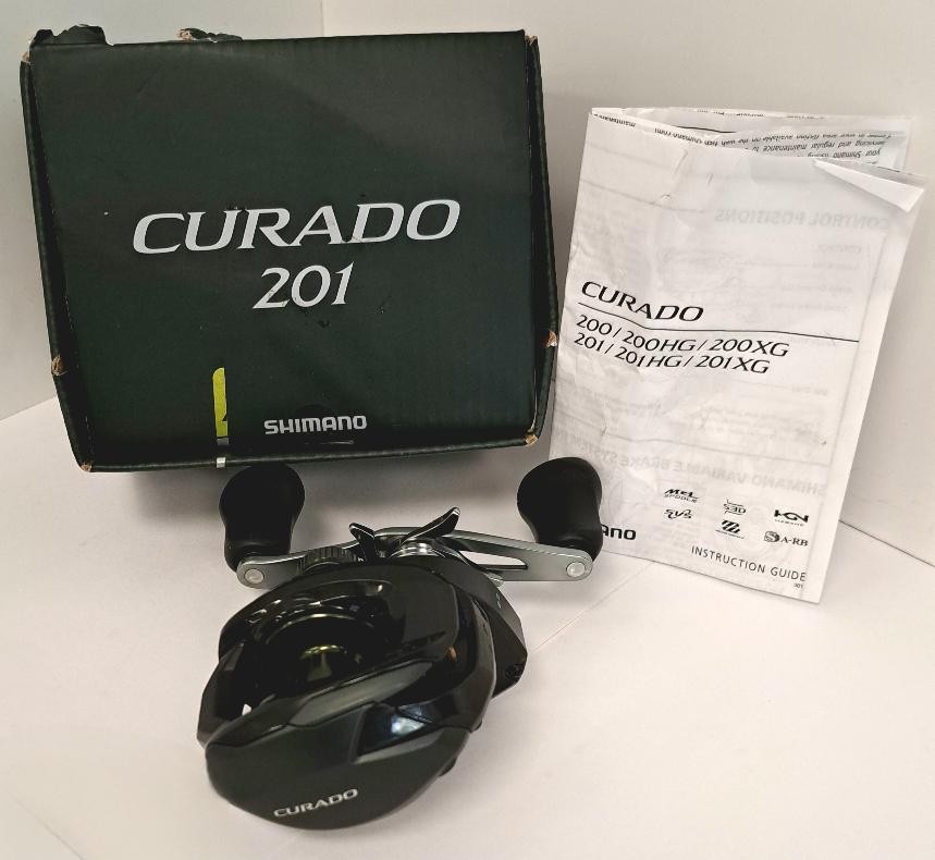 IOB LEFT HANDED SHIMANO CURADO M CASTING REEL201 EXCELLENT CONDITION (P10024717)