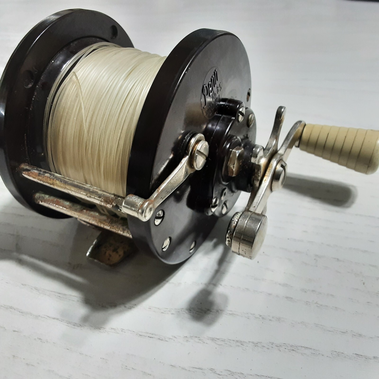 Vintage PENN Fishing Reels No. 85 Saltwater BIG GAME PRESPOOLED MADE IN THE USA!