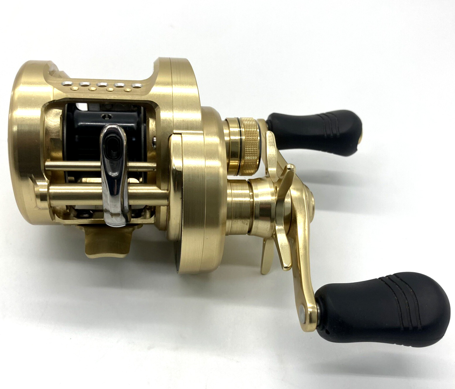 Shimano 14 CALCUTTA CONQUEST 201 Left Bait Casting Reel In Box JAPAN „Near Mint“