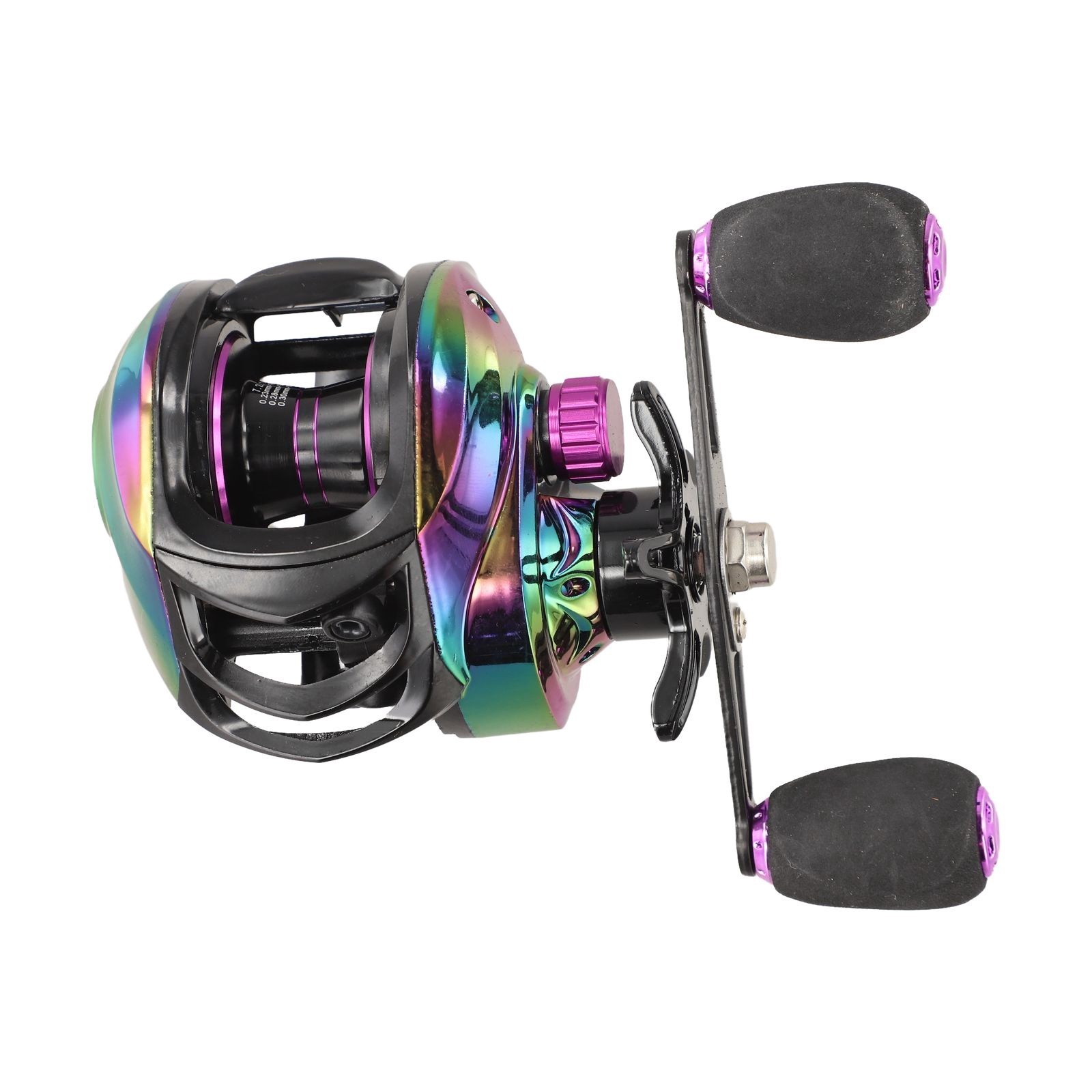 Colorful Baitcasting Reel 7 21 Gear Ratio Lightweight with 8kg Braking