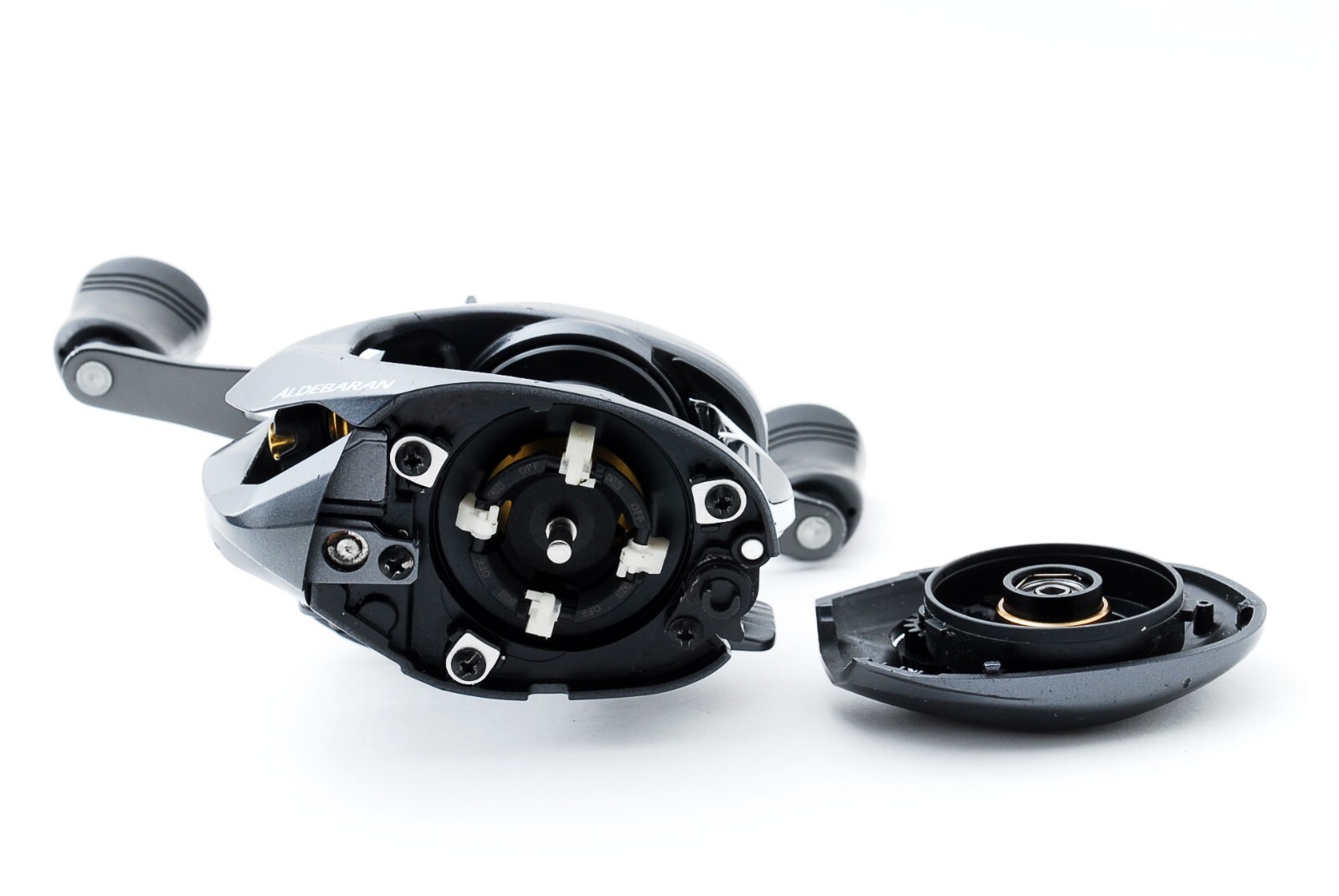 🌟EXC+3🌟 Shimano 15 Aldebaran 50 Right Custom Handle Baitcast Reel JAPAN #115