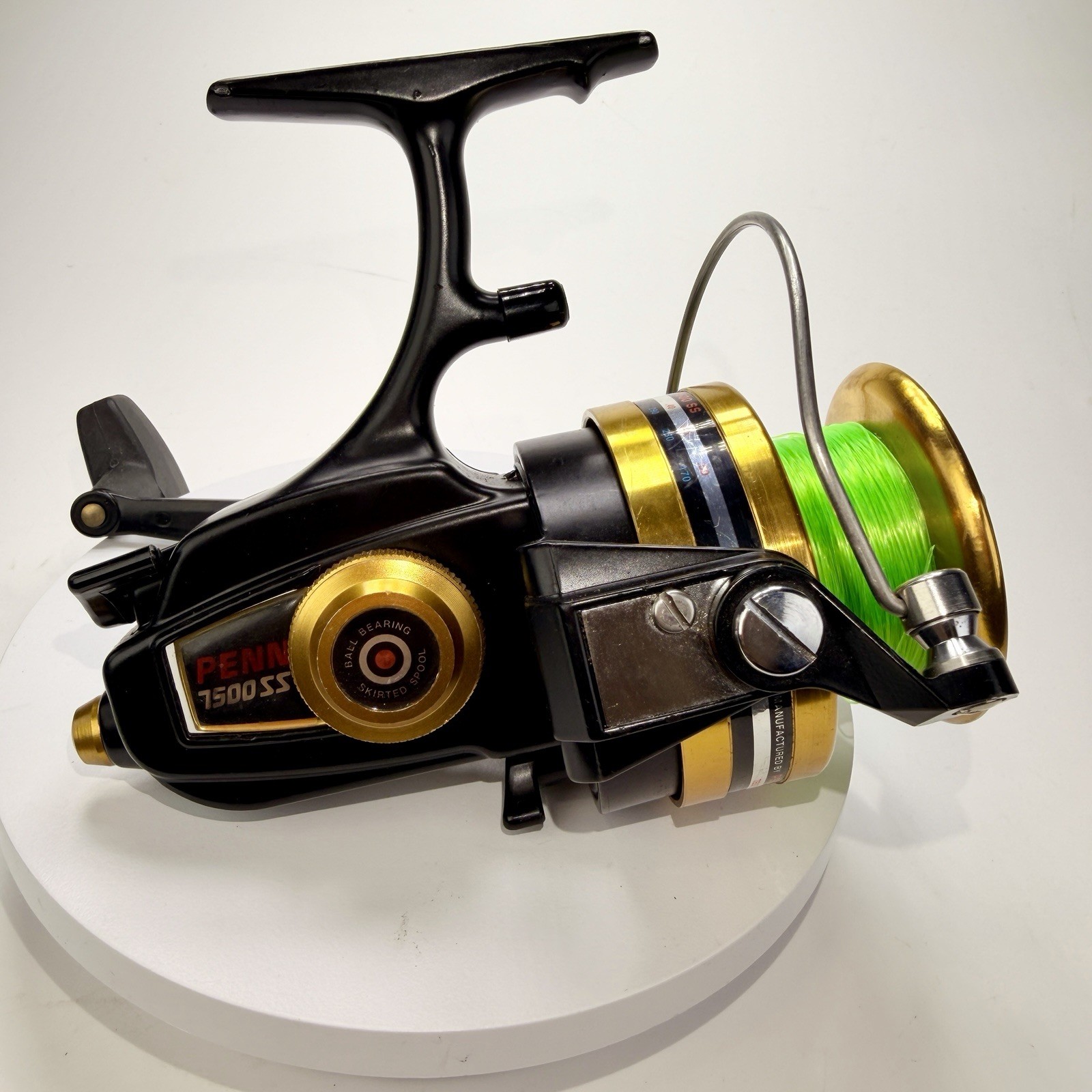 Penn 7500SS Spinning Reel Made In USA Black And Gold high speed 4.6:1