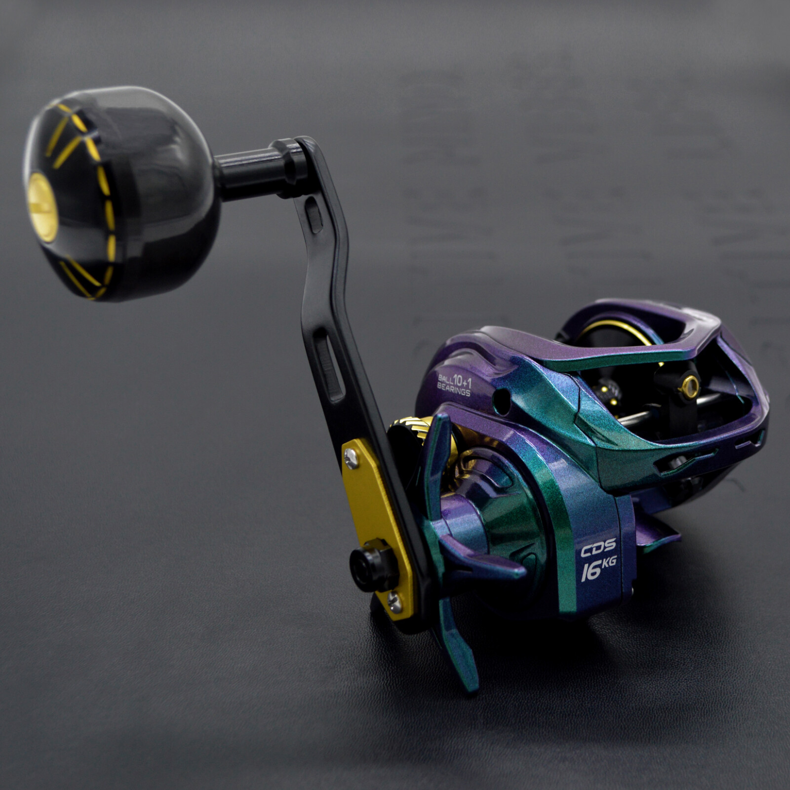 CAMEKOON Bahamut 400 Baitcast Reel Chameleon Color Wider Frame Saltwater Fishing