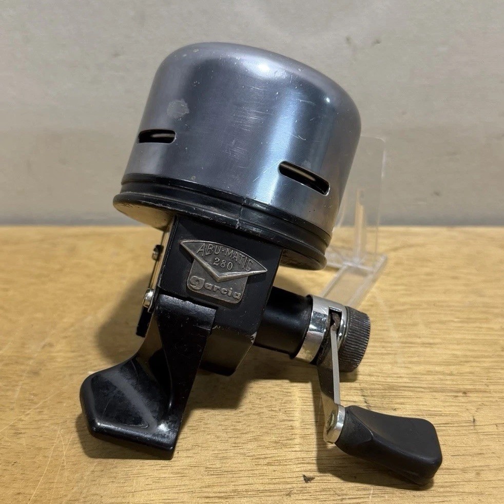 Garcia Abu-matic 280 Spincast Fishing Reel RH Sweden Tested Vintage