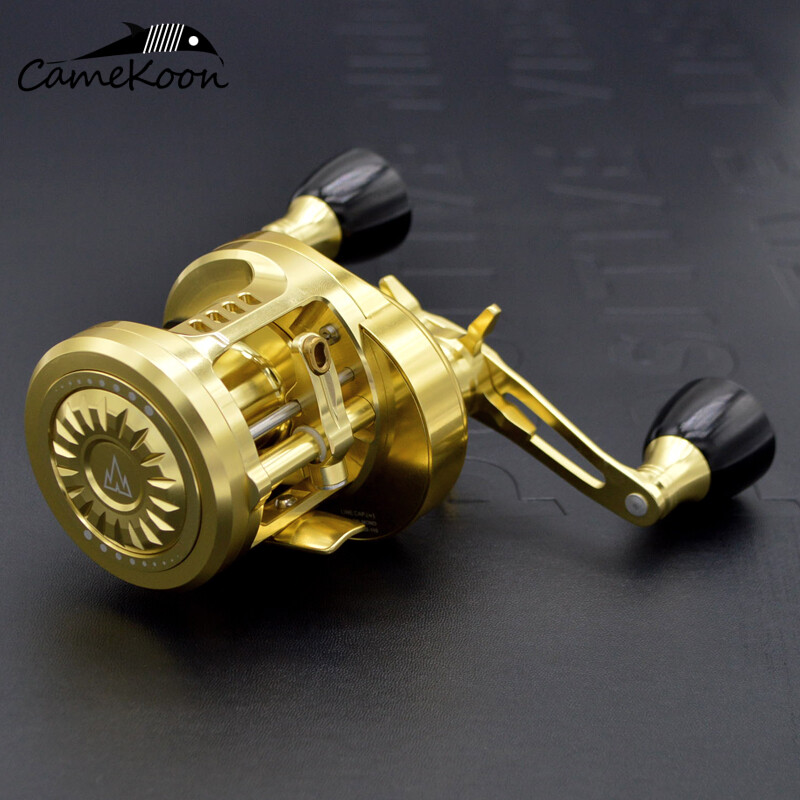 Baitcast Round Saltwater 12+1BBs Conventional Trolling Reel Catfish Bass Fishing