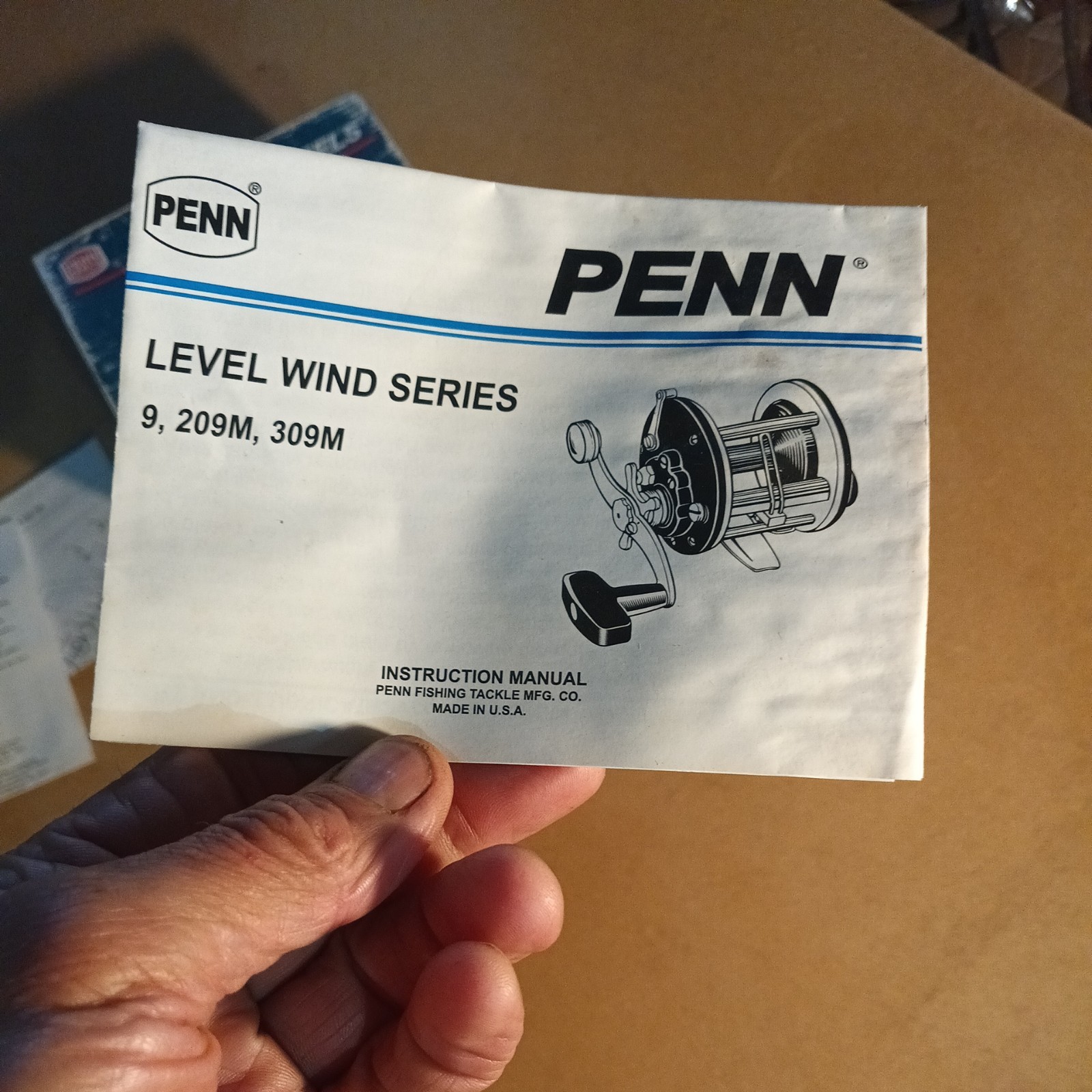 NEW OLD STOCK UNUSED VTG Penn 309m Level Wind w/papers, tools, box & line! db