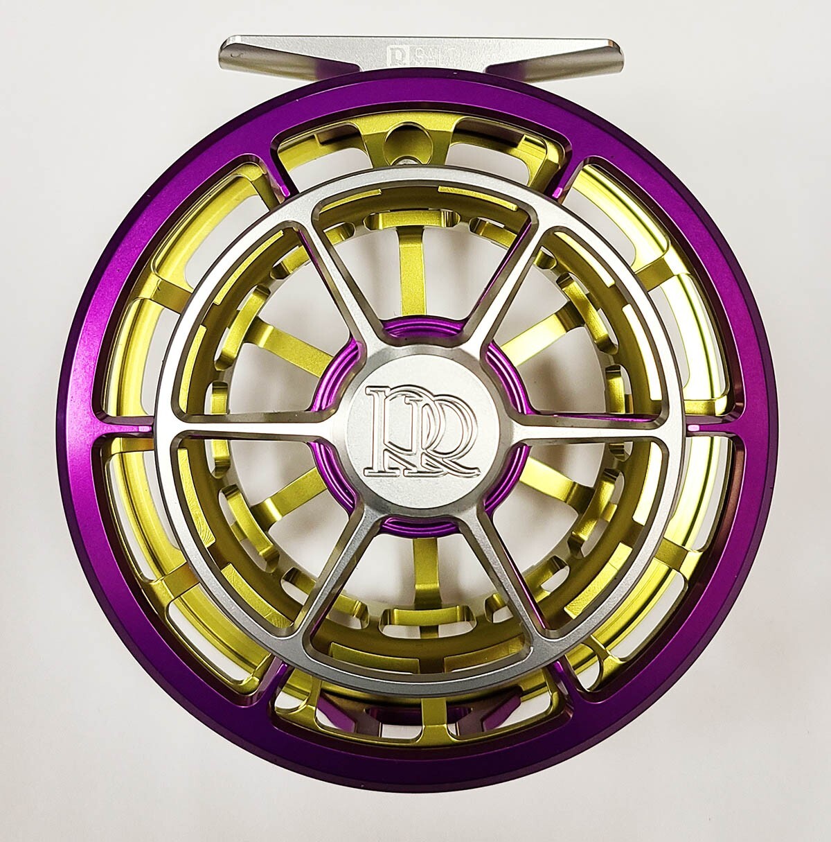 ROSS EVOLUTION R SALT 9/10 FLY REEL NEW 2025 MARDI GRAS COLOR PURPLE & LIME