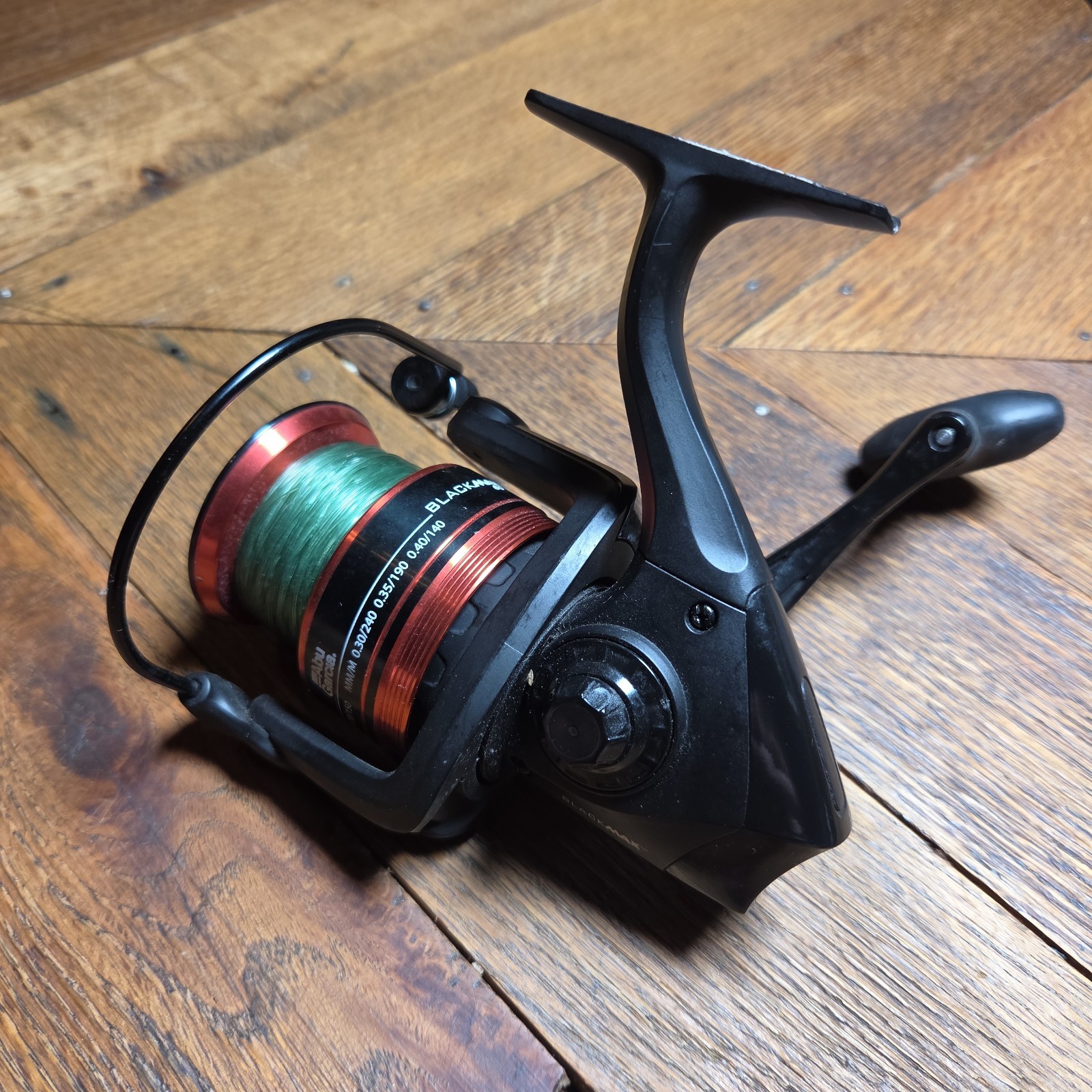 Abu Garcia Black Max 60 BMAXSP60 Open Face Fishing Reel With 50 Pound Test Line