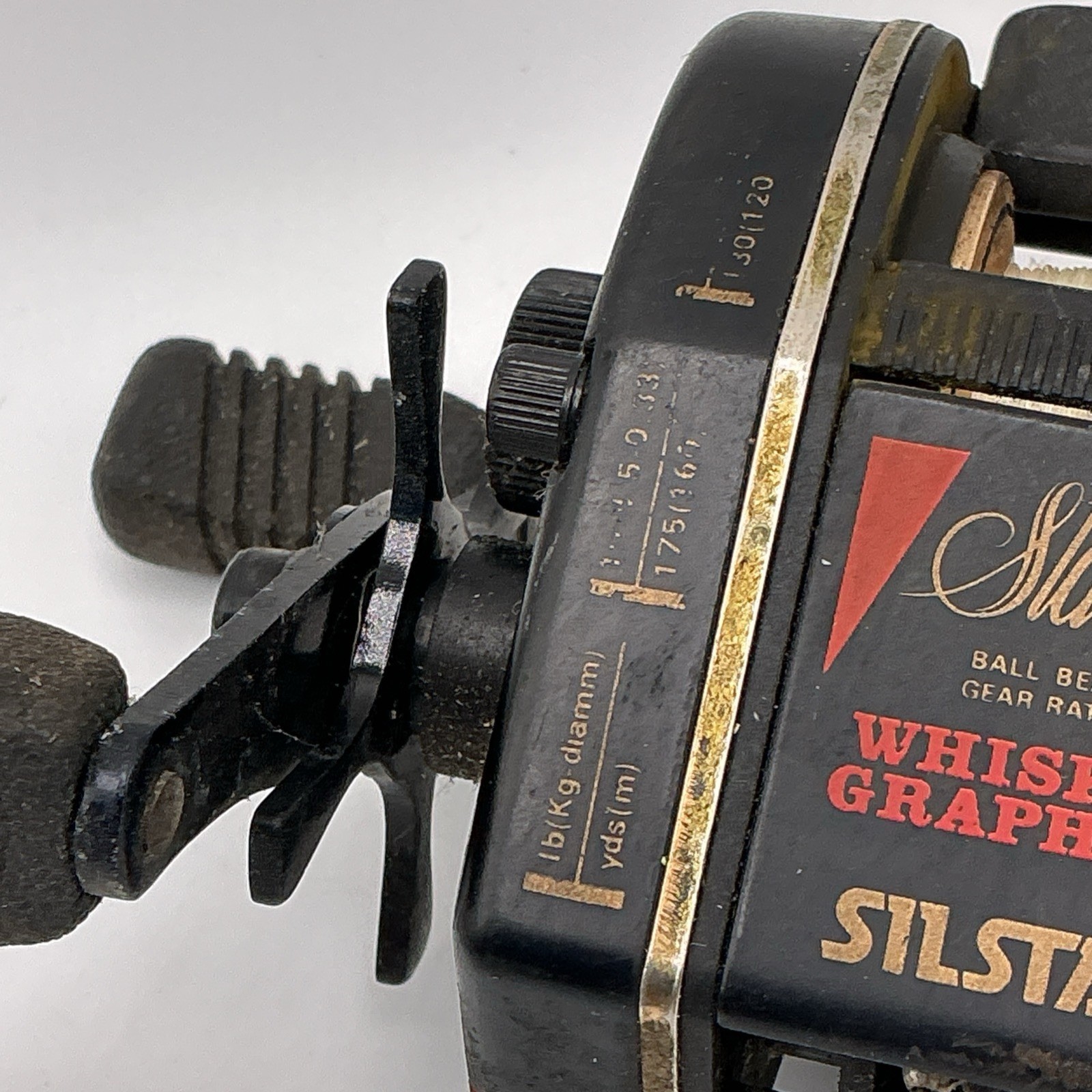Vintage Silstar Starlite I Whisker Graphite Baitcast Reel Black Bass 5.0:1