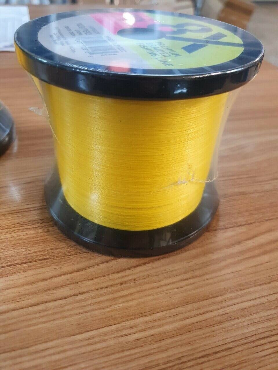 SFX 8X Premium Braided Yellow Line 40lb 3200m 0.330mm Bulk Fishing Carrier Braid