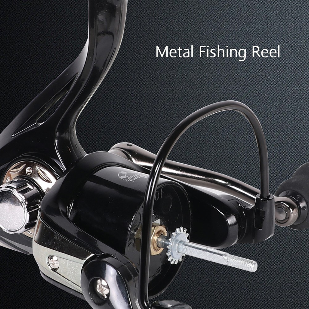 12BB Metal Spinning Fishing Reel 5.2:1 Freshwater Saltwater Left Right Hand Reel
