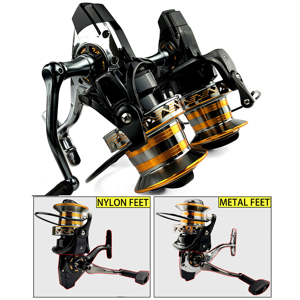 Fishing reel 12000 Metail line cup 30KG Max Drag Shot Saltwater Spinning Reel