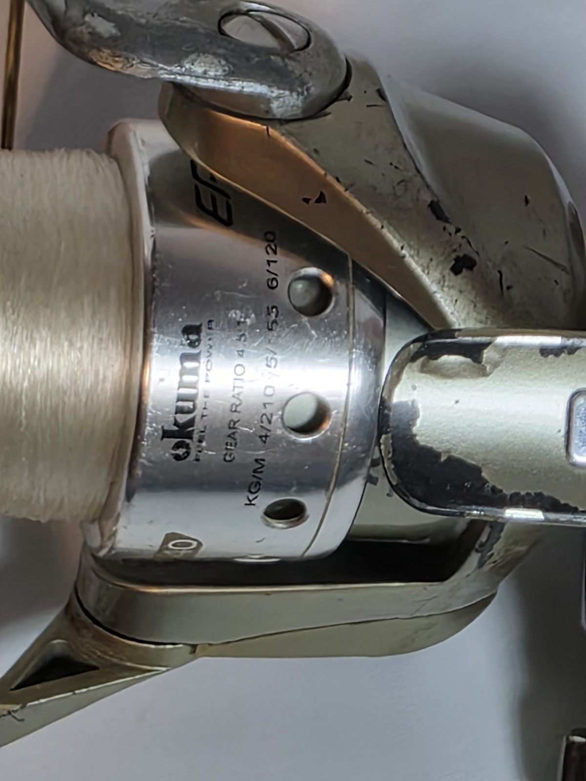 Okuma Epixor EF40 Spinning Fishing Reel Graphite Body Smooth Action Used