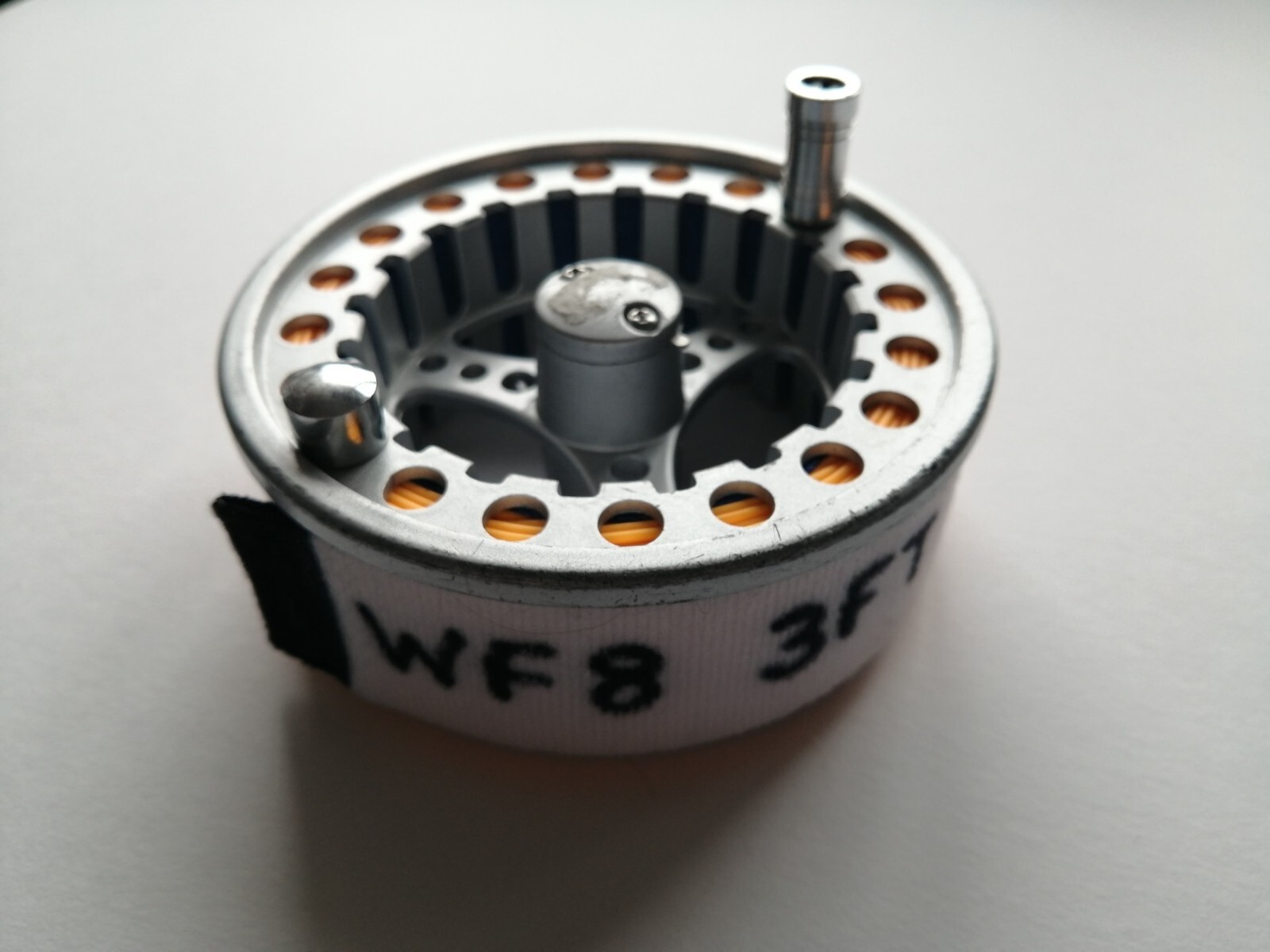 *** WHITE HOOK & LOOP FLY REEL SPOOL BANDS – LINE ID & RETAINER IN ONE ***