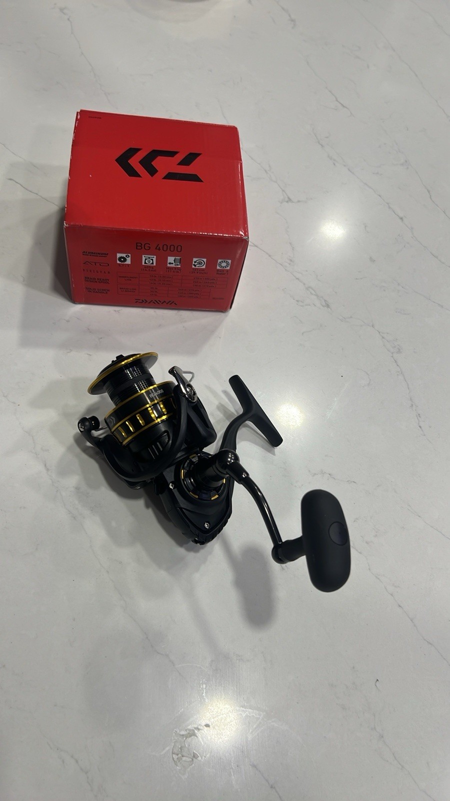 Daiwa BG 4000 Spinning Reel brand new with box