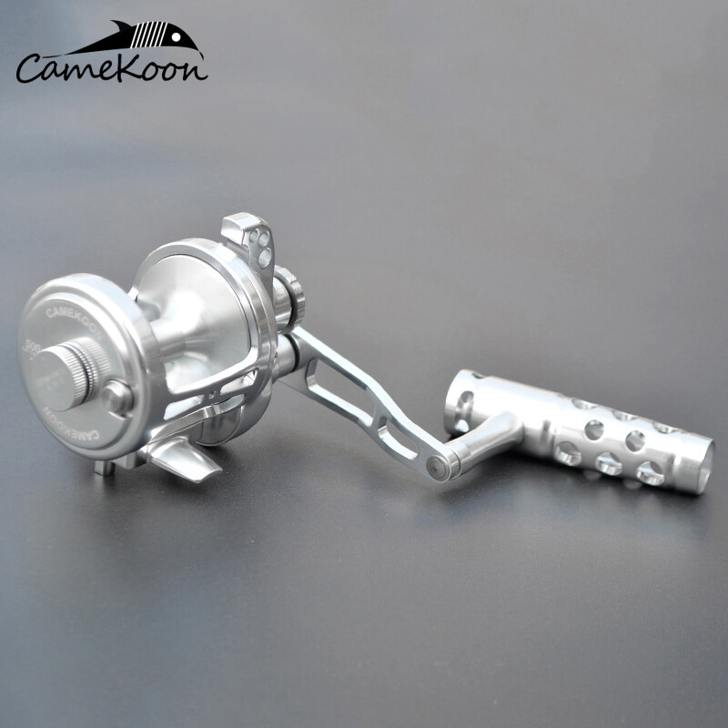 CAMEKOON Lever Drag Saltwater Reel 66LBs Powerful Drag All Metal Jigging Fishing