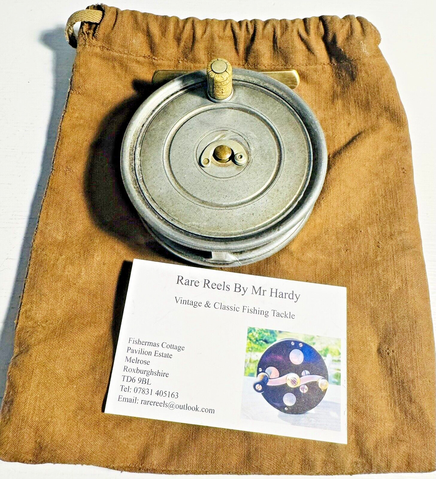 Rare Early Vintage Hardy Uniqua 3 1/8 Inch Trout Fly Reel Dup Mk 2 Check