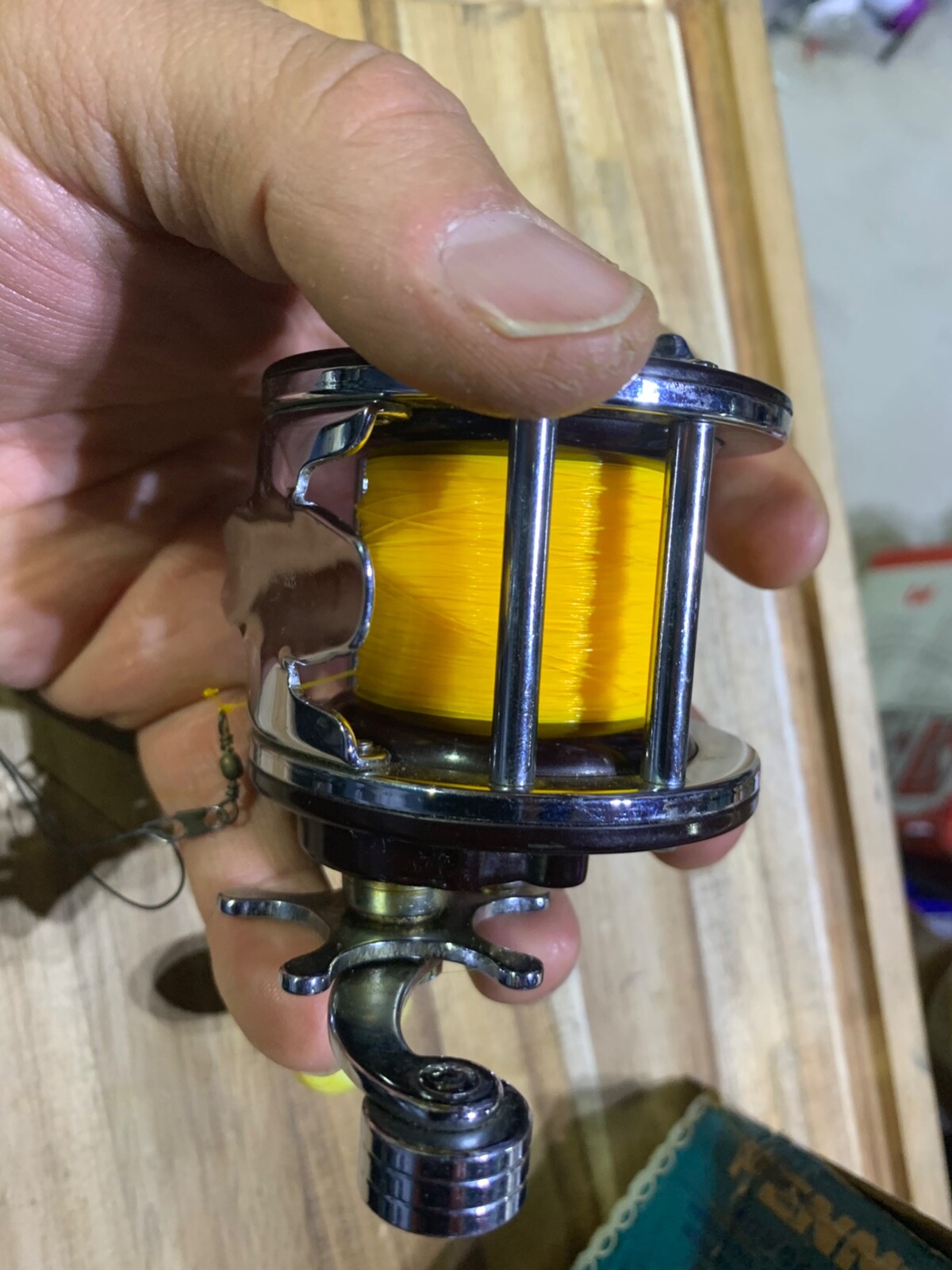 Penn 27S box with 27 fishing reel made in USA (lot#20445)