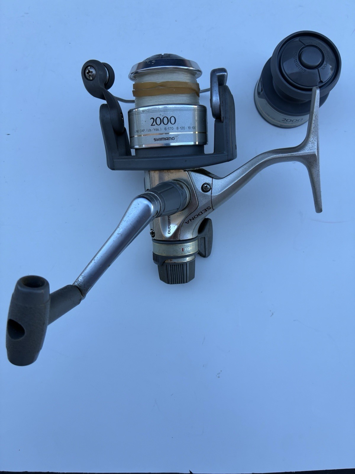 SHIMANO SEDONA 2000RA SPINNING FISHING REEL w/REAR DRAG & FIGHTIN‘ DRAG X SPOOL
