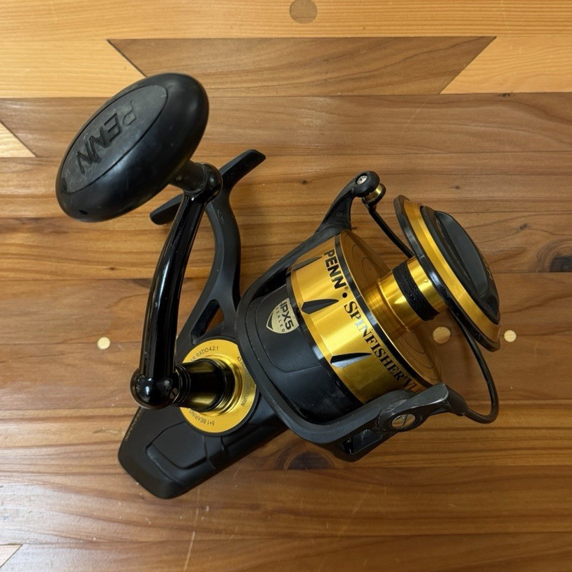 PENN Spinfisher VI 10500 Spinning Reel IPX5 Sealed Black/Gold w/ Pouch