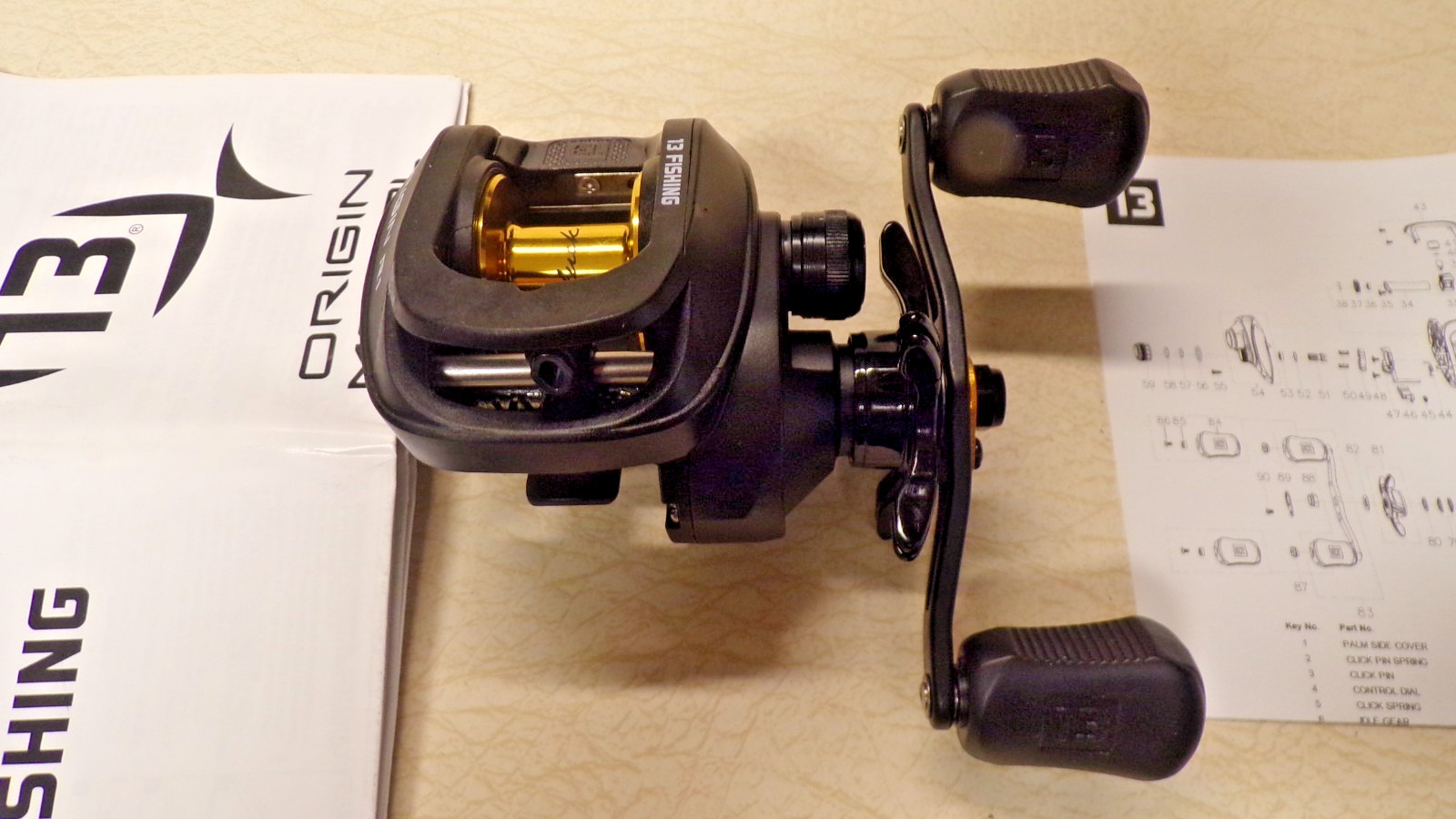 NEW – 13 FISHING ORIGIN R1 FISHING REEL -8:1:1 GEAR RATIO – 5 B.B. – LEFT HAND