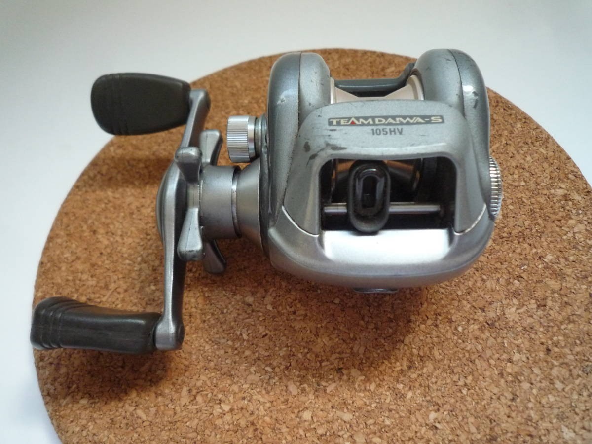 Team Daiwa S 105HV Fishing Reel Handle Knob Slightly Bent