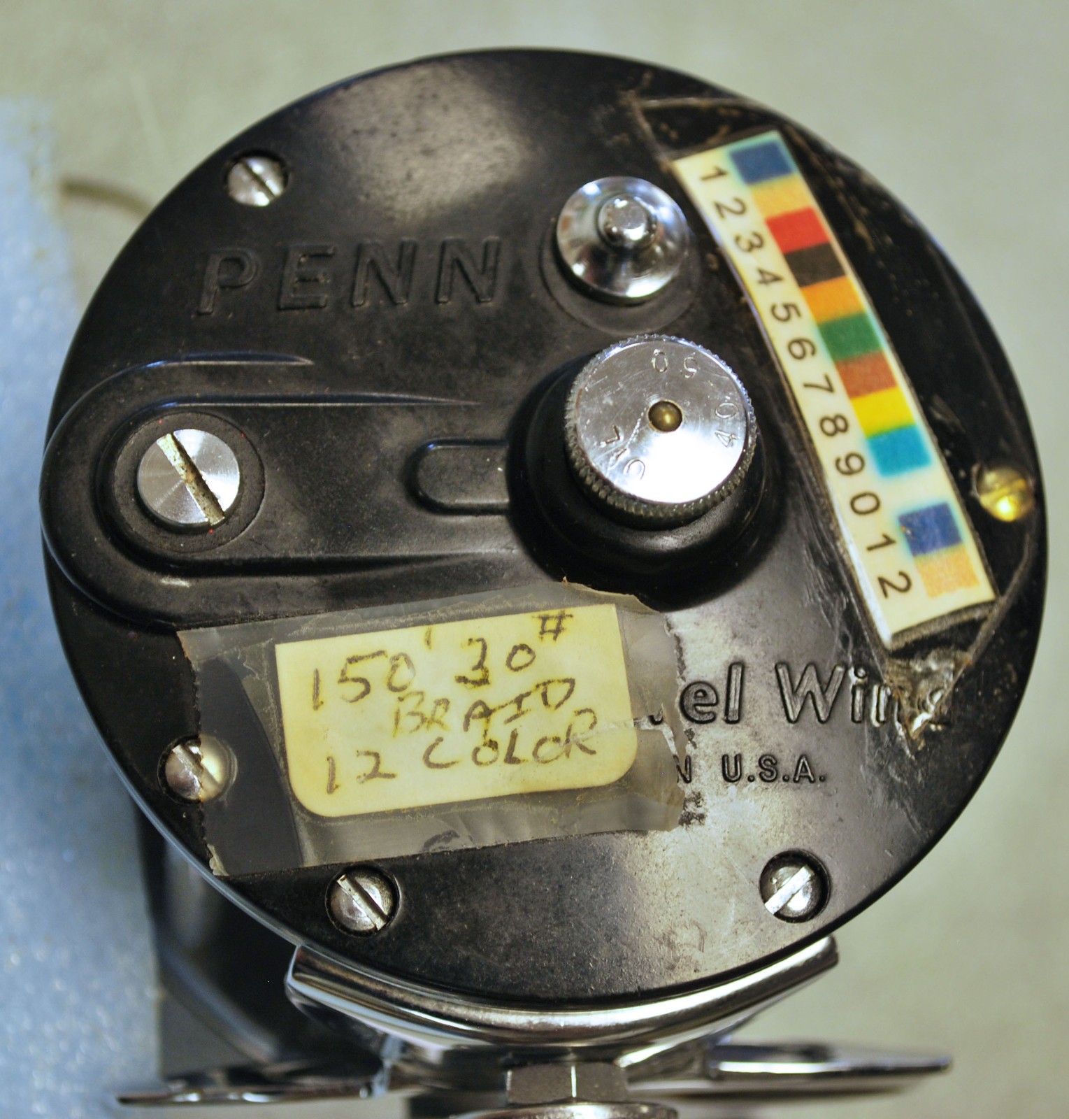 Penn Level Wind Reel – Model 209 with 150 ft 30# lead core braid