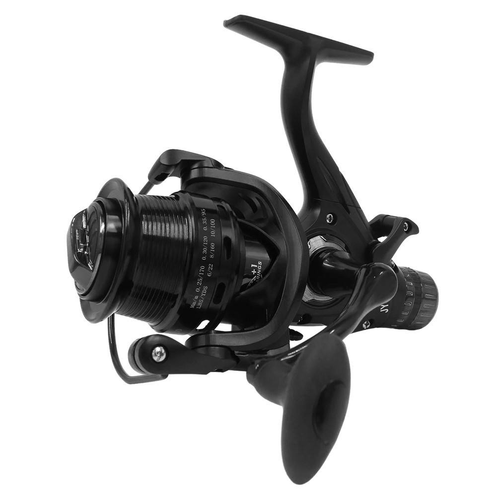 5.2:1 Spinning Fishing Reel 9+1BB Speed Ratio with Dual Brake System Dual Spools