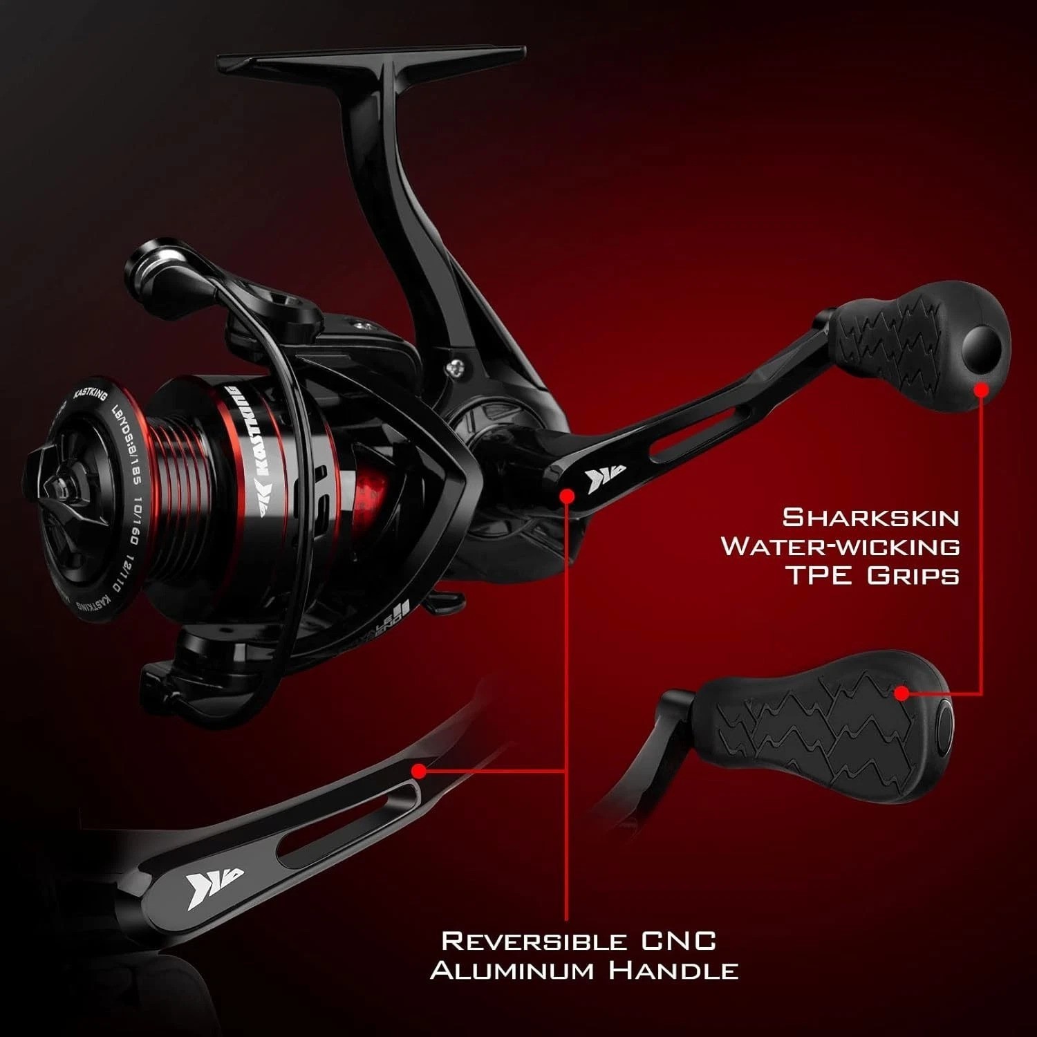 Royale Legend II Spinning Reel – 5.2:1 Gear Ratio, 22 lbs Drag, Graphite Frame