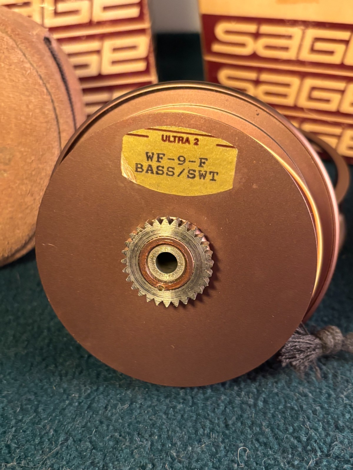 Sage 509 Fly Reel Serial No. 1190 w/Spare Spool, Zip Case & Pouch