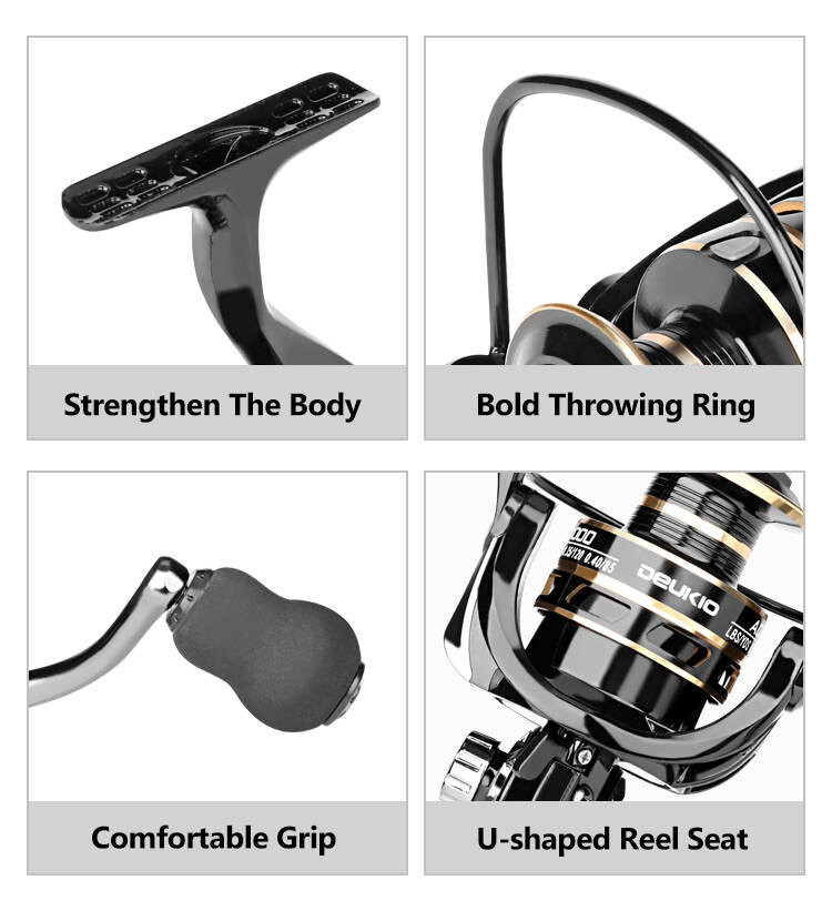12BB Spinning Fishing Reel 5.2:1 Freshwater Saltwater Right Left Metal Spool New