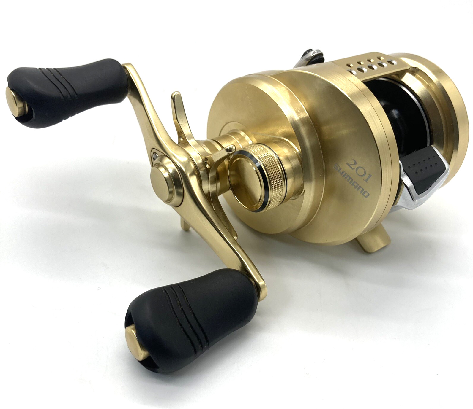 Shimano 14 CALCUTTA CONQUEST 201 Left Bait Casting Reel In Box JAPAN „Near Mint“