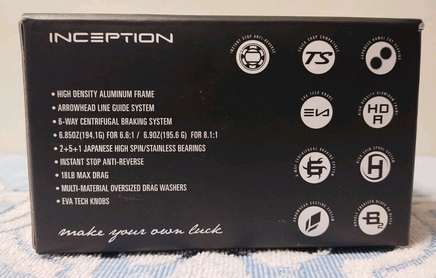 New 13 Fishing Inception 6.6:1 Right Hand Retrieve Baitcasting Reel Baitcaster