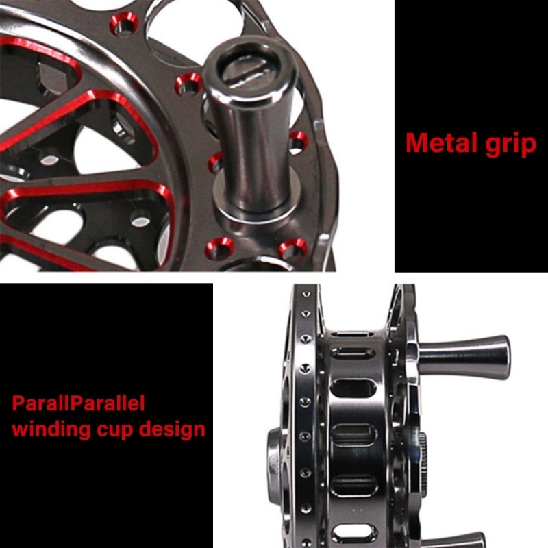 Metal Fishing Reel with Nonslip Handle Adjustable Brake Systems for Baitcasting