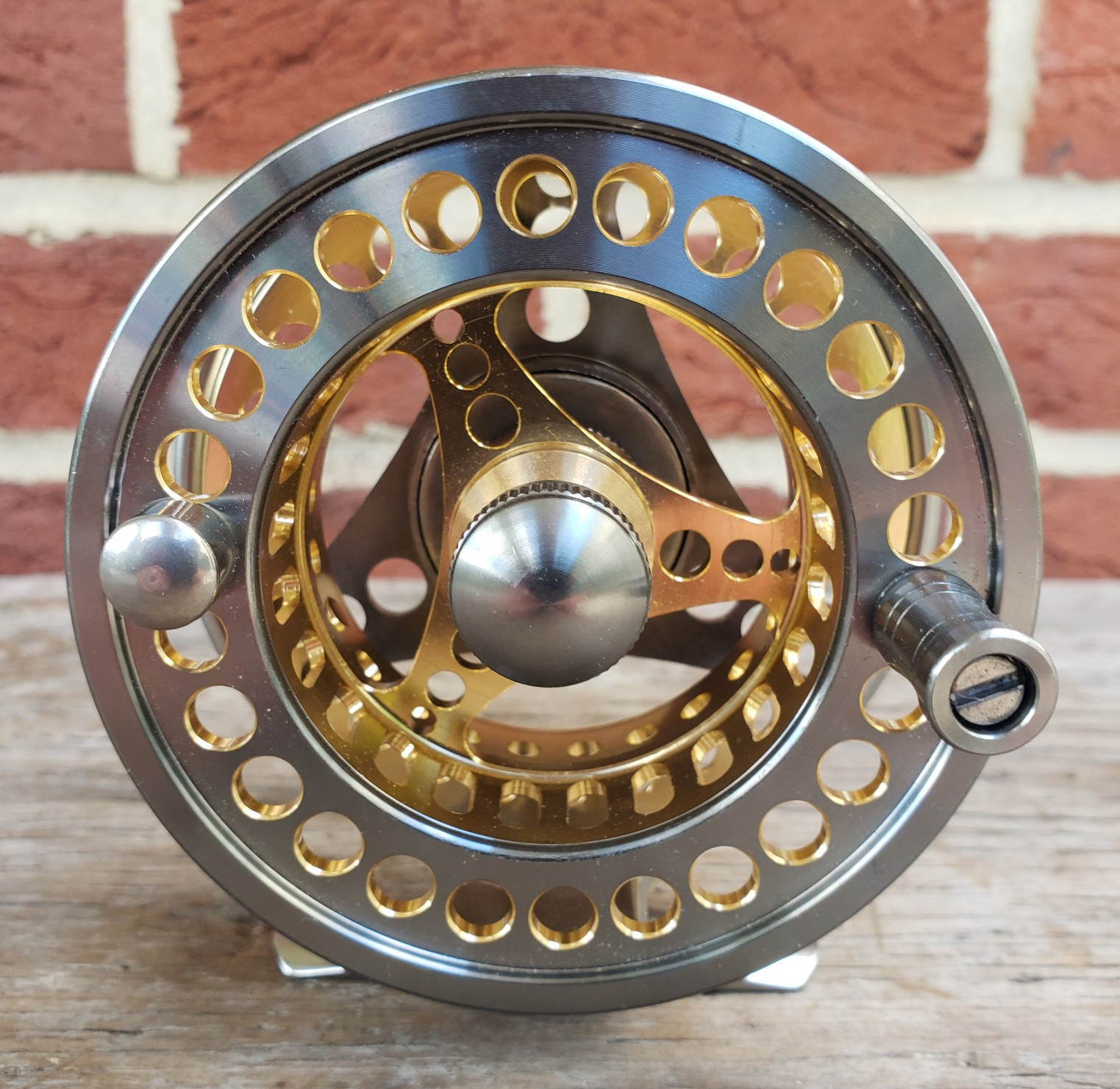NOS Sougayilang CNC Aluminum Fly Reel 5/6 Gold Silver Lightweight Fishing Reel