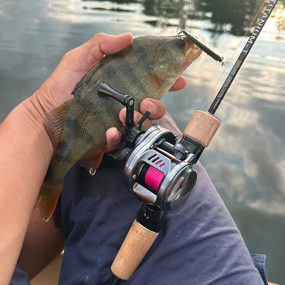 Leydun Usopp Baitcasting Reel 7.6:1 Gear Ratio 125g Ultralight 4.5kg Drag