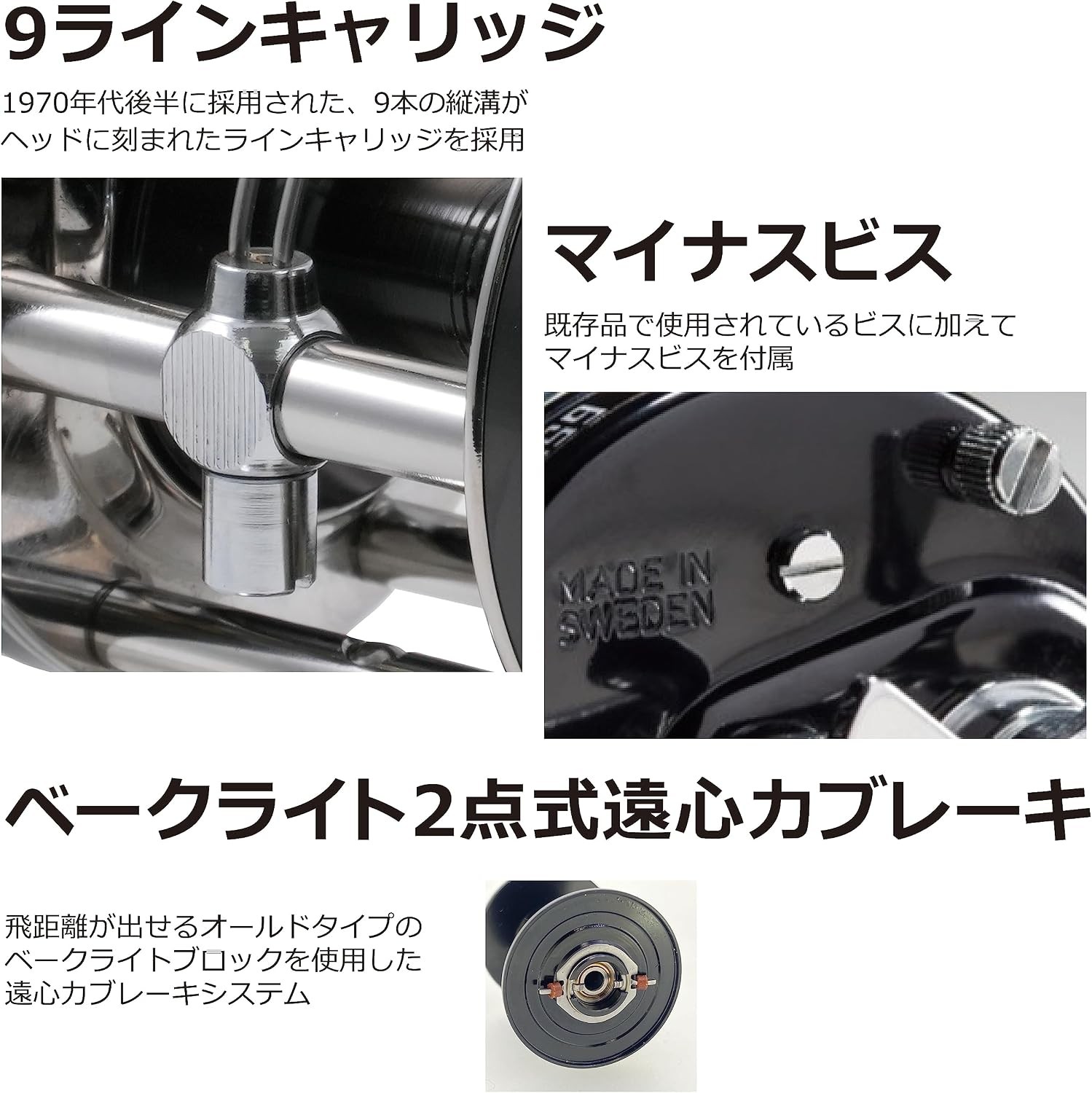 AbuGarcia (Ambassadeur) 5500C Factory Tuned Black Right-handed Double Handle Bas