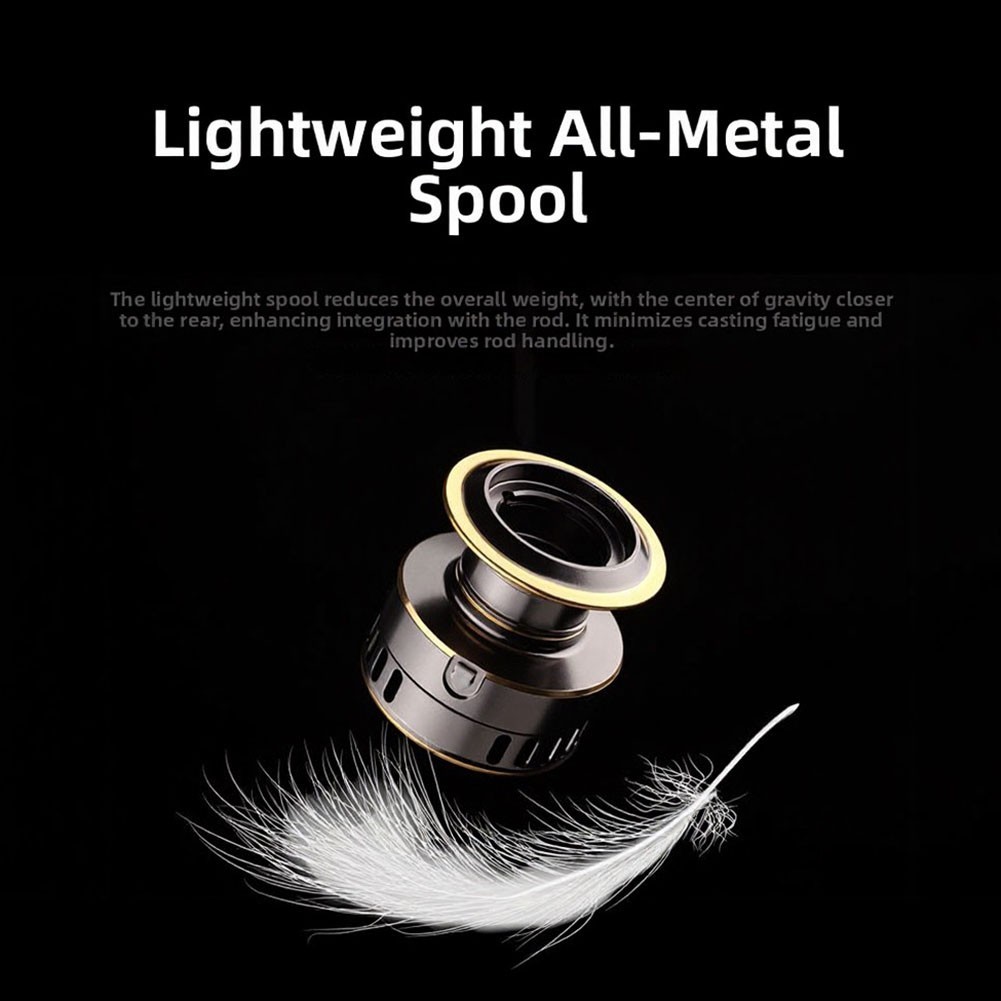Fishing Reel Metal Body Aluminum Spool Zinc Gear Brass Spindle for Carp